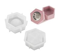 Resin Jar Mold with Lid, for Incenses Warmer Epoxy Resin Casting Silicone Molds, Incenses Warmer Ashtray Replacement Craft Mold for Materials