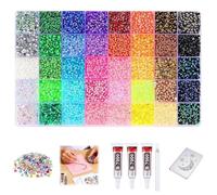 Resin Jelly Rhinestones for Bedazzling, Multicolor 3mm Flatback Rainbow Gems 3mm Rainbow Colorful Jelly Rhinestones Gems Bedazzling Bedazzed Kit (24,000PCS)