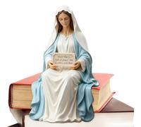 Resin Jesus Figures - Modern Aesthetic Religious Statues Miniature Sculptures of Mary and Jesus with Craft Material, Polished Finish, Inspirational Decoration Piece for Refl