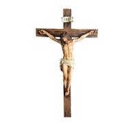 Resin Jesus Statue - 9.6 Inch Catholic Religious Home Decor Sculpture, Christian Devotional Figurine Ornament, White Finish Art | Sacred Faith Based Display Indoor Wall Table Bookshelf Church Easter S