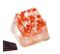 Resin Keyboard Keycaps, Gypsophila Translucent Shine-Through R4 Keycap Set, Game Keyboard Upgrade, Enhanced Typing Experience For Mechanical Keyboards, Durable Custom Keycaps
