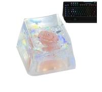 Resin Keyboard Keycaps, Resin Keycaps | Camellia Resin Keycap - Glossy Through Translucent, Replacement, SA Profile, Keycap