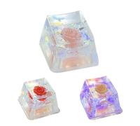 Resin Keycap - Keyboard Keycaps Resin Backspace | Keyboard Keycaps, Resins Camellia Rose Sa Profile Keycap | DIY Replacement, Shine Through Translucent R4 Keycapp Enhanced Typing Experience For Mechan