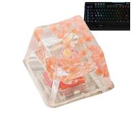 Resin Keycap - SA Profile Floral Keycap, Gypsophila Backlit Keycap | Transparent Game Keycap, Translucent Handmade Keycap, Mechanical Keyboard Decoration, Ergonomic R4 Keycap, AR Key