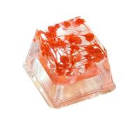 Resin Keycap - SA Profile Floral Keycap, Gypsophila Backlit Keycap | Transparent Game Keycap, Translucent Handmade Keycap, Mechanical Keyboard Decoration, Ergonomic R4 Keycap, AR Key