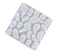 Resin Keychain Jewelry Making Mold Unique Halloween Epoxy Resin Adornment Molds for Necklace and Keychain Gifts Seasonal Halloween Charm Silicone Mold