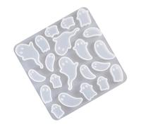 Resin Keychain Jewelry Making Mold Unique Halloween Epoxy Resin Adornment Molds for Necklace and Keychain Gifts Flexible Silicone Mold