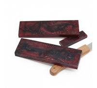 Resin Knife Scales Blank for DIY Crafts Knife Gun Handle Decoration, Exotic Knife Scales,Timber Handle Plate for Music Instruments (Burgundy)