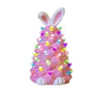 Resin LED Easter Tree 15cm Warm Glow Decor(Rabbit (powder))