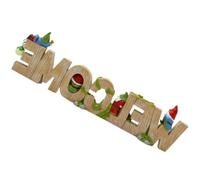 Resin Lifelike Decor Gnome Small Welcome Figurine for Yard Balcony