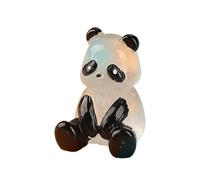 Resin Lights, Cute Animals Miniature Landscape Decoration - Portable Miniature Pandas Glow in the Dark | Exquisite Hand-Painted Panda Figurines for Flower Pots pa