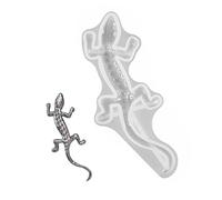 Resin Lizard Mold - 3D Realistic Gecko Animal Shape Silicone Tool | Epoxy Craft Molding Accessory for Handmade Soap, Chocolate, Candy | Decorative Creation for Wall, Desktop & Cabinet Display