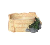 Resin Lizard Water Tool, Transparent Reptile Bowl, Animal Feeding Stand 10.5 * 8.5 * 4.8cm/4.13 * 3.34 * 1.88inches Versatile & Easy To Clean For Your Pet, Promoting A Clean, Safe Eating