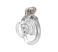Resin Male Chastity Cage with Invisible Lock Chastity Device Lightweight Penis/Cock Secure Breathable Adult Toy for Men Transparent