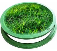 Resin Manhole Cover, Invisible Design for Recessed Septic Tanks, Durable Frame, Multiple (Round 60 x 60CM / 23.6 x 23.6IN)