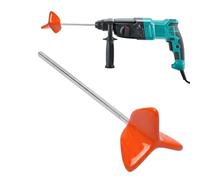 Resin Mixer, Drill Attachment Stir Tool, Non Stick Spiral Mixing Head Set, Heavy Duty Steel Shaft Build, Mortar Paint Concrete Blending Device, Construction Masonry Art Studio Home 7.87 inches