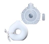 Resin Mold, Donut Shape, Silicone Flexibility Easy Release Craft Decor Castable Materials Epoxy Compatible Concrete Ready Art-Grade Mold, Ornament Moulds for Making Flowerpot