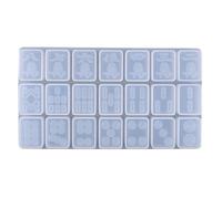 Resin Mold for Resin Chinese Mahjong Tiles Silicone Epoxy Molds Personalized Play Game Craft Mahjong Handmade Jewelry Making Tool