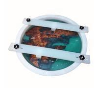 Resin Mold Large No Seal Round Deep -Kalinta 20inch Reusable Epoxy Round Molds for Resin Clock, Serving Tray Board, End Table，Floral Preservation Bouquet