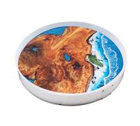 Resin Mold Large Round Deep -Kalinta 24inch Reusable Epoxy Round Molds for Resin Clock, Serving Tray Board, End Table,Floral Preservation Bouquet