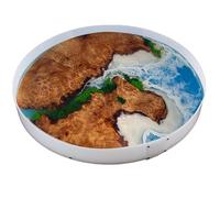 Resin Mold Large Round Deep -Kalinta 36inch Reusable Epoxy Round Molds for Resin Clock, Serving Tray Board, End Table,Floral Preservation Bouquet