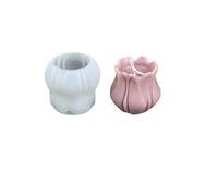 Resin Molds 6PCS 3D Tulip Flower Candle Mold Aromatherapy Candle DIY Handmade