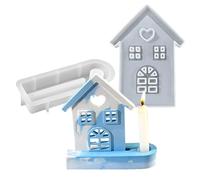 Resin Molds,House Shape Handmade Craft-Making Tool - House Candle Molds | for Wax Clay Soap Candlestick Plaster Table Ornament Home Decoration