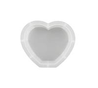 Resin Molds Rectangle & Heart Shape Silicone Photo Frame Mold Personalized Photo Tool for Making Souvenir Heart Shape Molds for Epoxy Resin