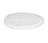 Resin Molds Silicone Irregular Shape Soft Transparent DIY Craft Making Accessories for Home Decor Jewelry Storage Tray White 184g 212g (Oval Tray Glue Mold 60-712)
