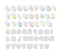 Resin Molds Silicone Set,Large and Slim Pack of 52 Reversed Alphabet Silicone Molds A to Z for Crafting Quicksand Shake,Epoxy Molds for DIY Crystal Letter Art Crafts,Party Home Decor