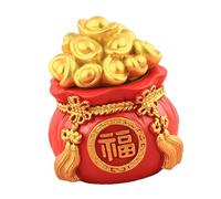 Resin Money Tree Statue Blessing Bag Sculptures Fengshui Ornament for Home Offices Desktop Decorations Collectibles Fengshui Resin Money Tree Sculpture Blessing Bag Ornament Home Desk Decor Brings