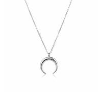 Resin Moon Necklace Vintage Big Horn Crescent Necklace Pendant for Women Boho Beach Jewelry Gifts, S, Alloy Steel, No Gemstone
