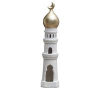 Resin Mosque Models - Minaret Tower Sculpture, Culture Statuette | Middle Eastern Handcrafted Architectural Ornament, Traditional Religious Centerpiece For Home