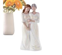 Resin Mother and Daughter Hugging Figurine?Mum Daughter Sculpture for Home Decor | Meaningful Family Moment Statue for Tabletop, Living Room, Bedroom | Ideal for Mother's Day, Birthday, Christme