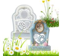 Resin Mould for Animal Funeral Urn - Memorial Memorial Keepsake with Gravestone Shape for Pets | Casting Mould - for Shelf Bookcase Showcase Table Bedside Cabinet Drawer I