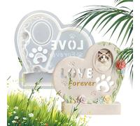 Resin Mould for Funeral Urn Animals, DIY Memorial Cord Decoration - Epoxy Mould - for Shelf Bookcase Showcase Table Bedside Drawer