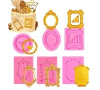 Resin Moulds | 6 Pieces with Easy Demoulding - Casting Moulds for Picture Frames | for Home Decoration, DIY Projects, Baking & Crafts