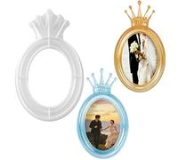 Resin Moulds for Photo Frame, Crown Shape Tabletop Wall Photo Frame Mould | Resin Silicone Mould for DIY Photo Display Wedding Decor Home Decoration Memory Keepsake