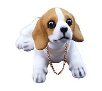 Resin Moving Head Dog - Car Dashboard Ornament Cute Creative Office Figurine Sculpture Car Decorative Toy Car Library