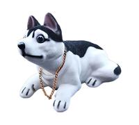 Resin Moving Head Dog - Car Dashboard Ornament Cute Creative Office Figurine Sculpture Car Decorative Toy Car Library