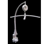 Resin Musical Baby Crib Mobile Holder (Without Musical Mechanism) - Baby Crib Mobile Holder with a Fixing kit, an Extension Cable and arms to Hang Small Objects/Toys.