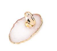 Resin Nail Art Mixing Plate - Premium Manicure Mixing Holder with Adjustable Ring for Gel, Acrylic & Watercolor - White Palette for Artists & Beginners (White)