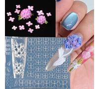 Resin Nails Stamp Template Flowers Mold for Creating Floral 3D Patterns in Salons Manicure Tool Stamping Plate