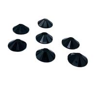 Resin No Hot Fix Crystals EIMASS® Glue on Flat Back Foiled Gems Resin Rhinestone (Jet Black, 4mm (1440 Crystals))