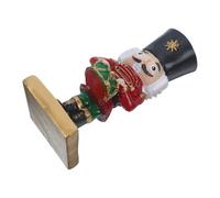 Resin Nutcracker Soldier Candle Holder for Taper Candles, Christmas