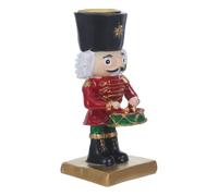 Resin Nutcracker Soldier Candlestick for Taper Candles Christmas Decor