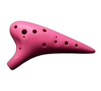 Resin Ocarina 12 Hole Alto C Key AC Plastic Adult Beginner Instrument(Pink)