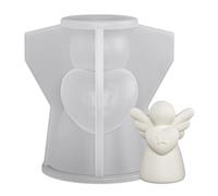 Resin Ornament Molds Silicone,Casting Handmade Mould | Winged Angel Silicone Molds - for Arts Cake Chocolate Soap Wedding Christmas