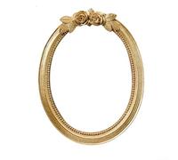 Resin oval photo frame with For Vintage flair, suitable for showcasing photographs with timeless elegance in living rooms or personal spaces (7inch)