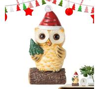 Resin Owls for Garden - Decorative Owl Statues | Charming accent for your outdoor landscape and terrace, ideal for beautifying your garden with a style